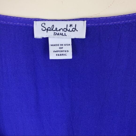 Splendid Blue Layered Tank‎ Dress Hi-low Sleeveless Small - Picture 9 of 12